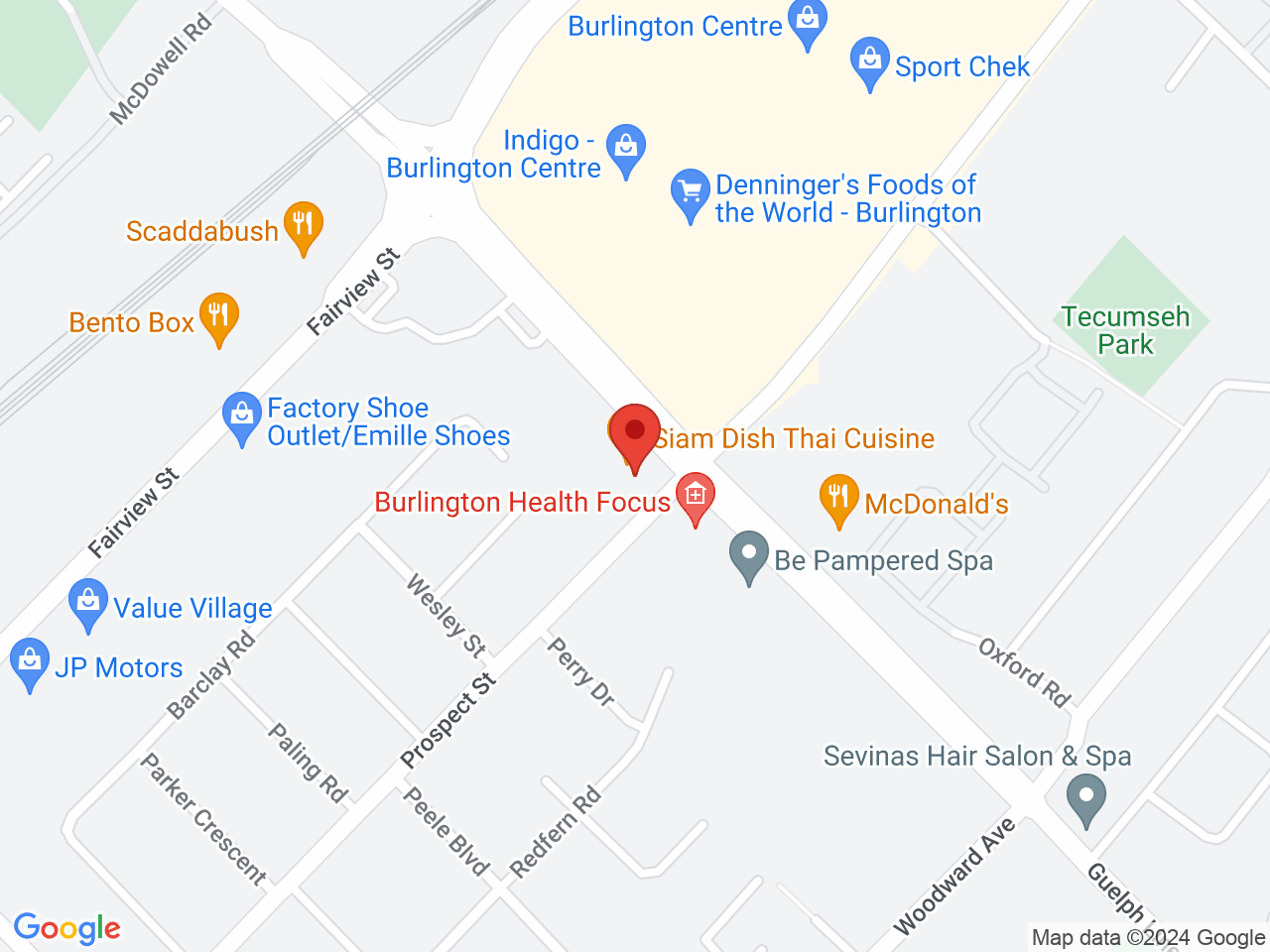 Street map for Sparkle Cannabis Company, 730 Guelph Line, Burlington ON