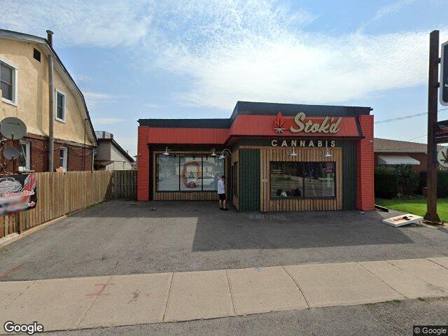 Street view for Stok'd Cannabis, 5736 Stanley Ave, Niagara Falls ON