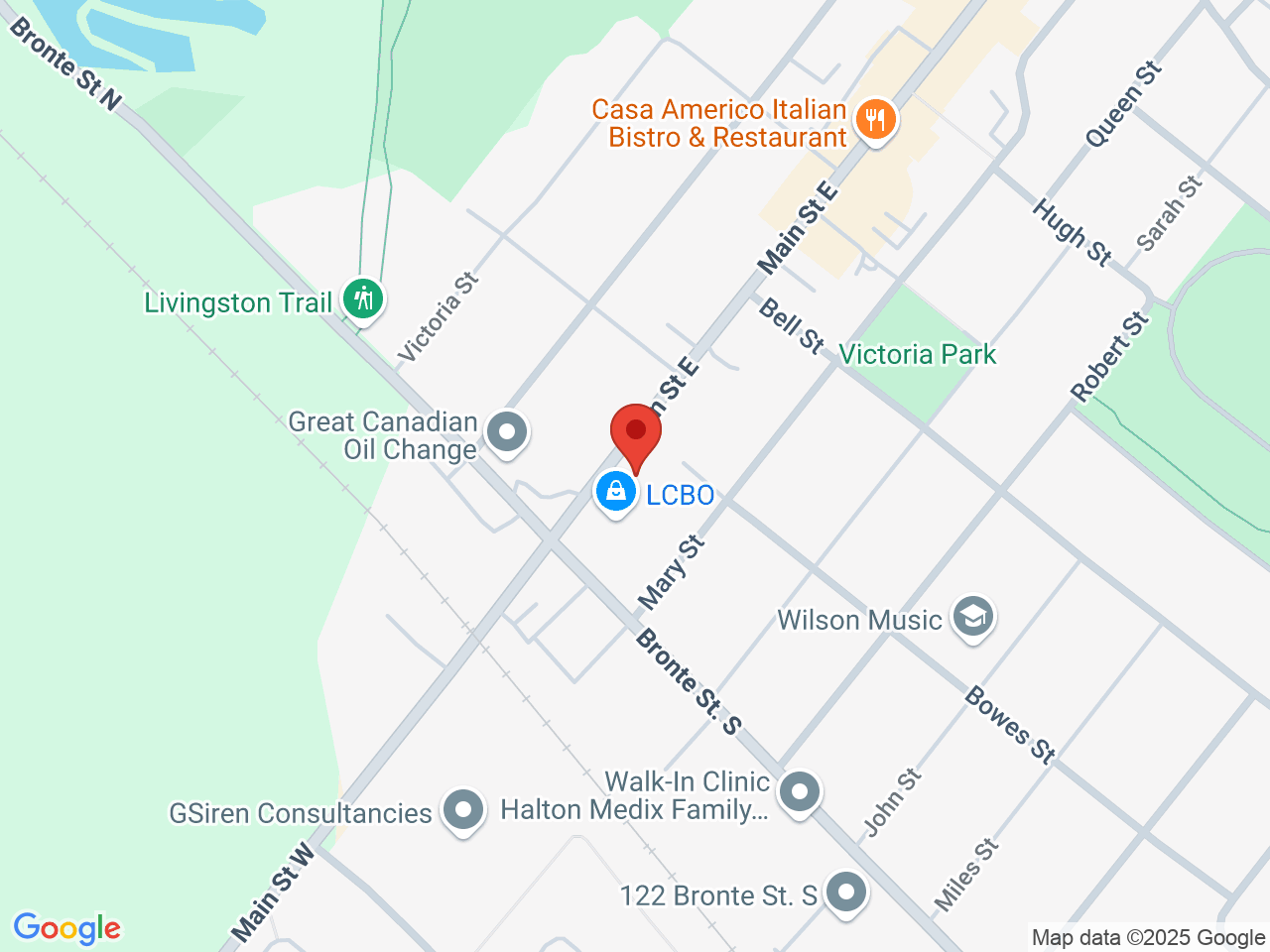 Street map for Taste Buds Cannabis, 26 Main St E, Milton ON