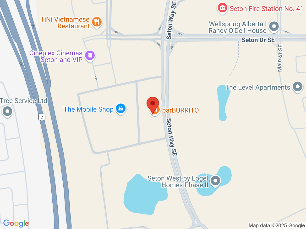 Street map for Plantlife, 110-19651 Seton Way SE, Calgary AB