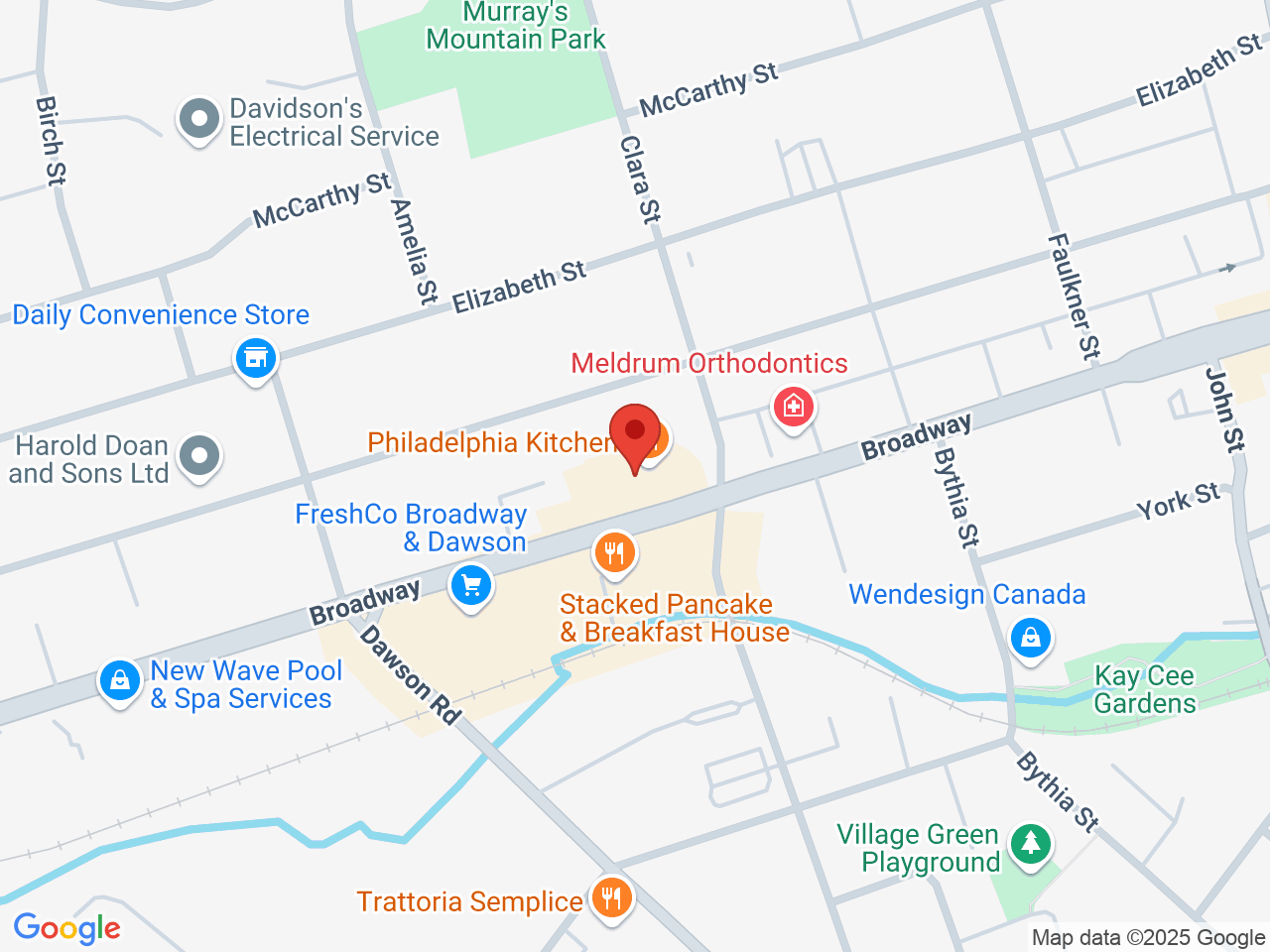 Street map for The Green Cloud Cannabis, 281 Broadway Unit 3, Orangeville ON