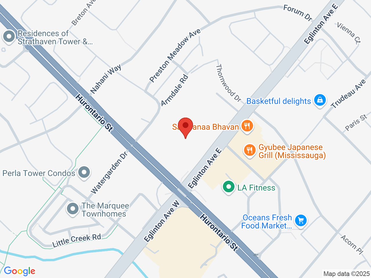Street map for Hunny Pot Cannabis, 5035 Hurontario St, Mississauga ON