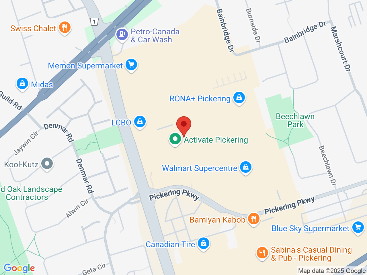 Street map for Hunny Pot Cannabis, 1899 Brock Rd, Pickering ON