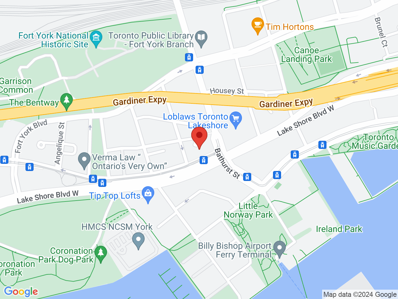 Street map for Hunny Pot Cannabis, 600 Fleet St, Toronto ON