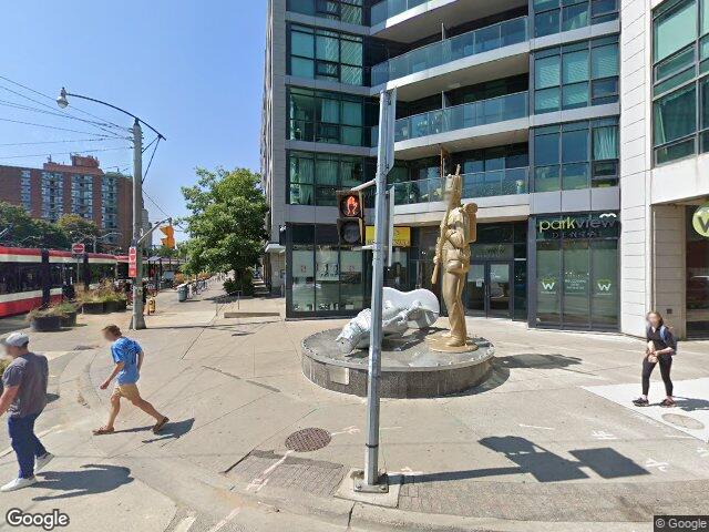 Street view for Hunny Pot Cannabis, 600 Fleet St, Toronto ON