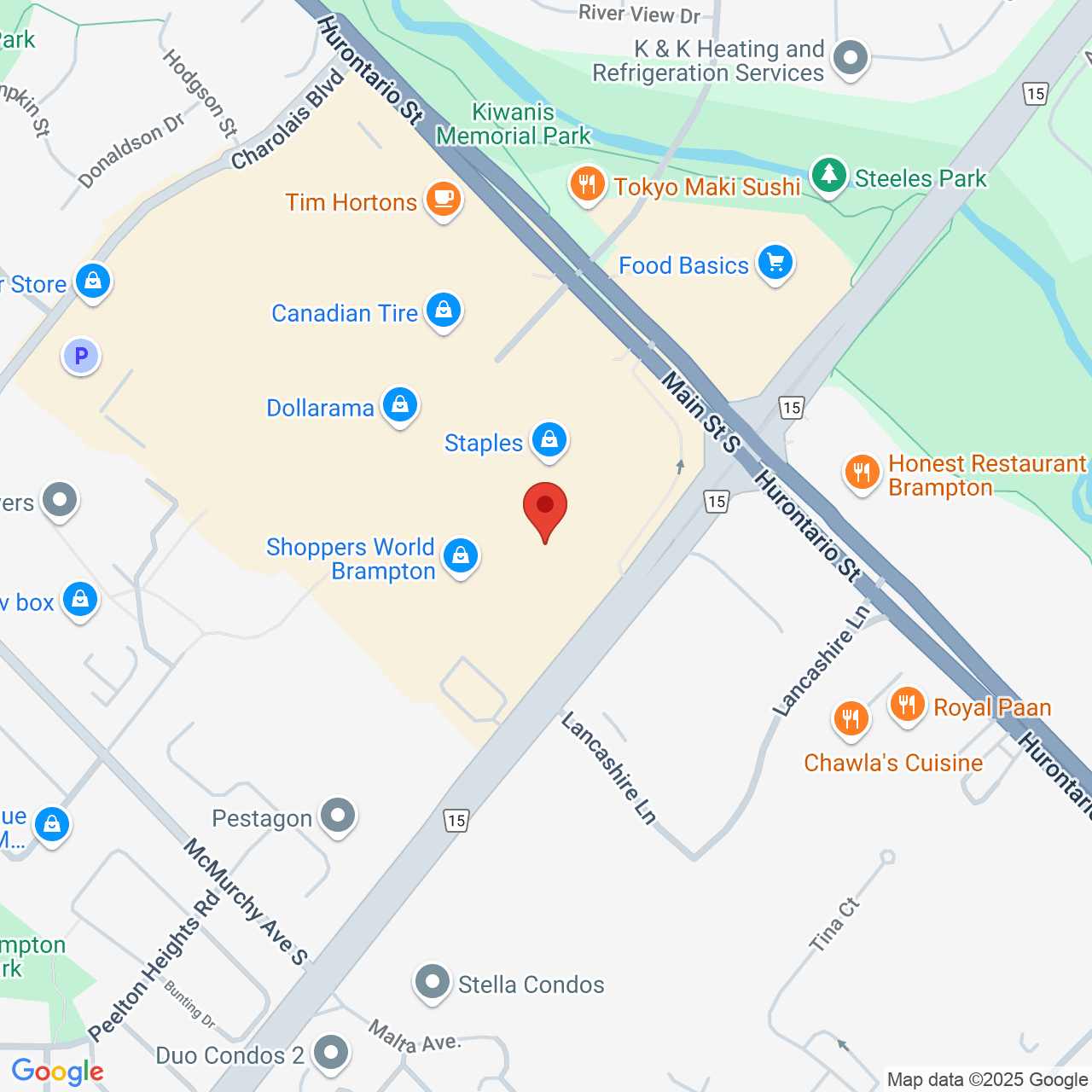 Street map for Sage Cannabis, 499 Main St S, Brampton ON