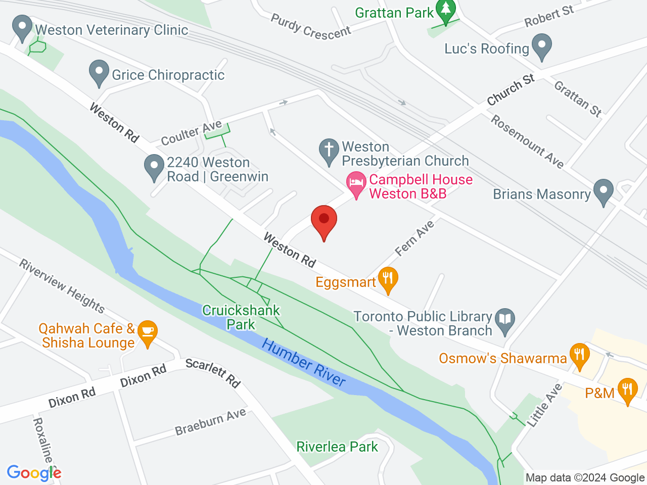 Street map for Spot420 The Cannabis Store, 2147 Weston Rd, Toronto ON