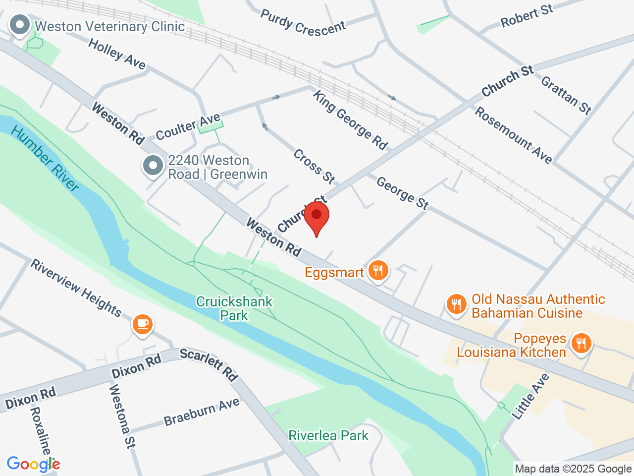 Street map for Spot420 The Cannabis Store, 2147 Weston Rd, Toronto ON