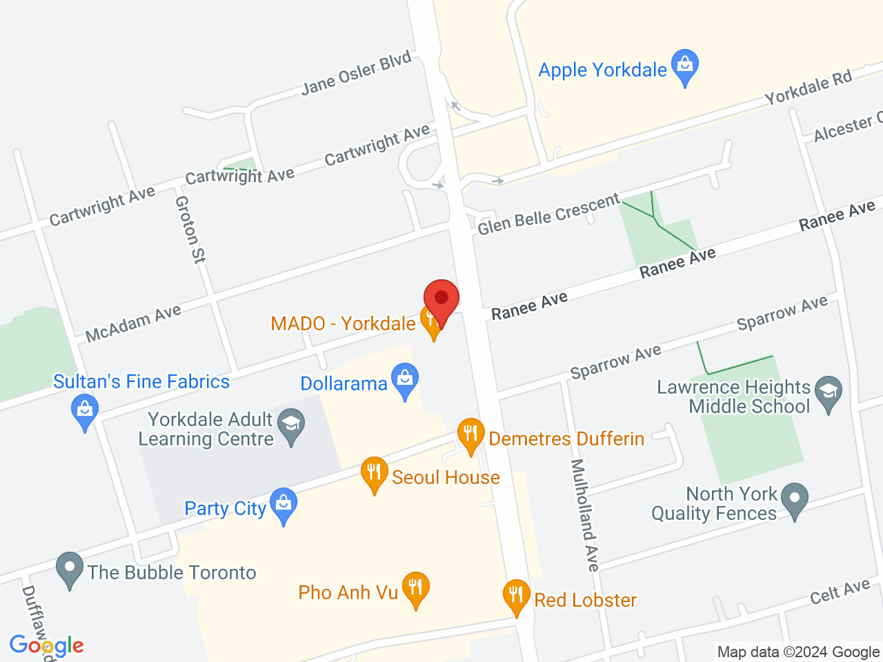 Street map for Value Buds, 3300 Dufferin St, Toronto ON