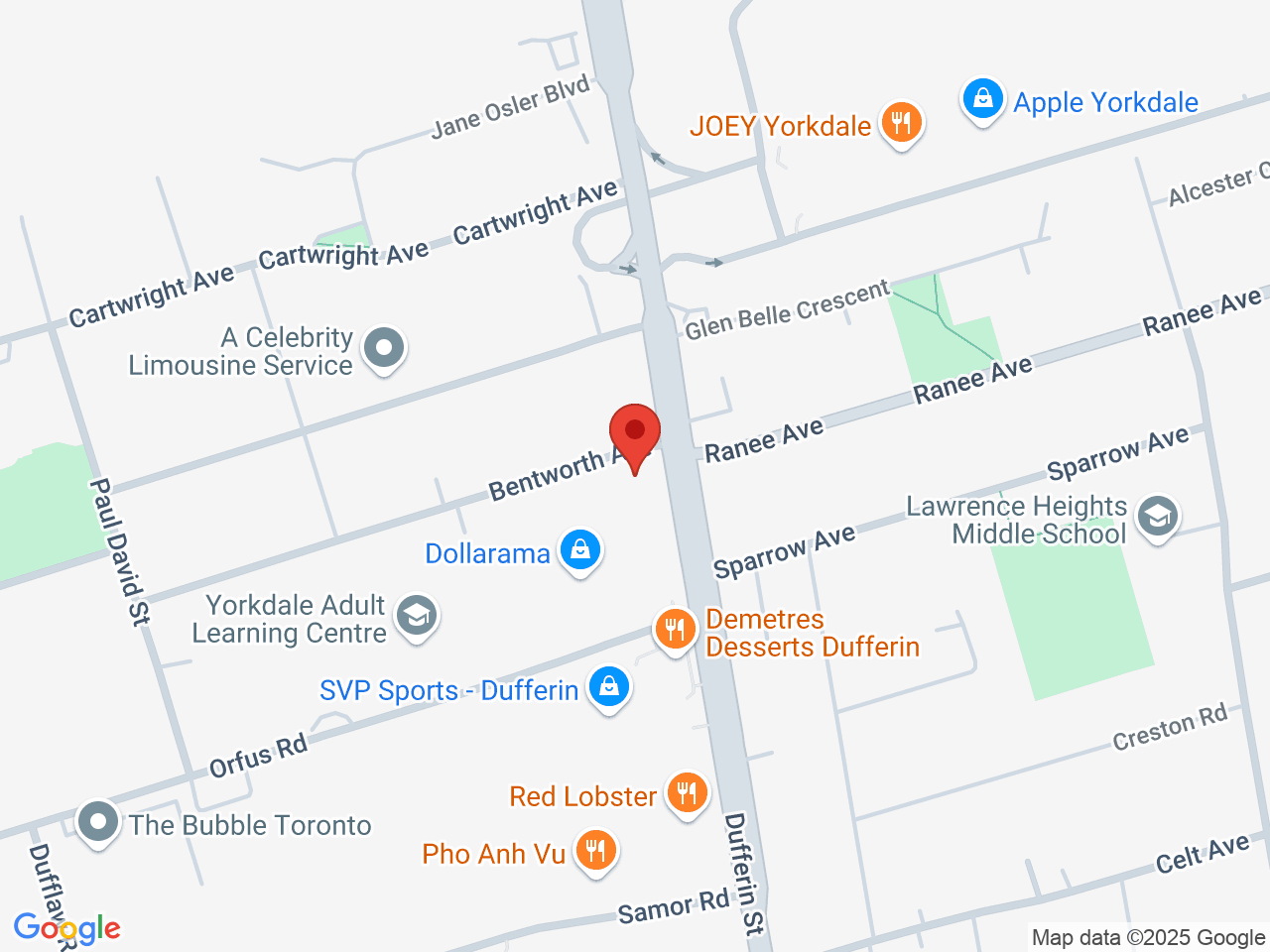 Street map for Value Buds, 3300 Dufferin St, Toronto ON