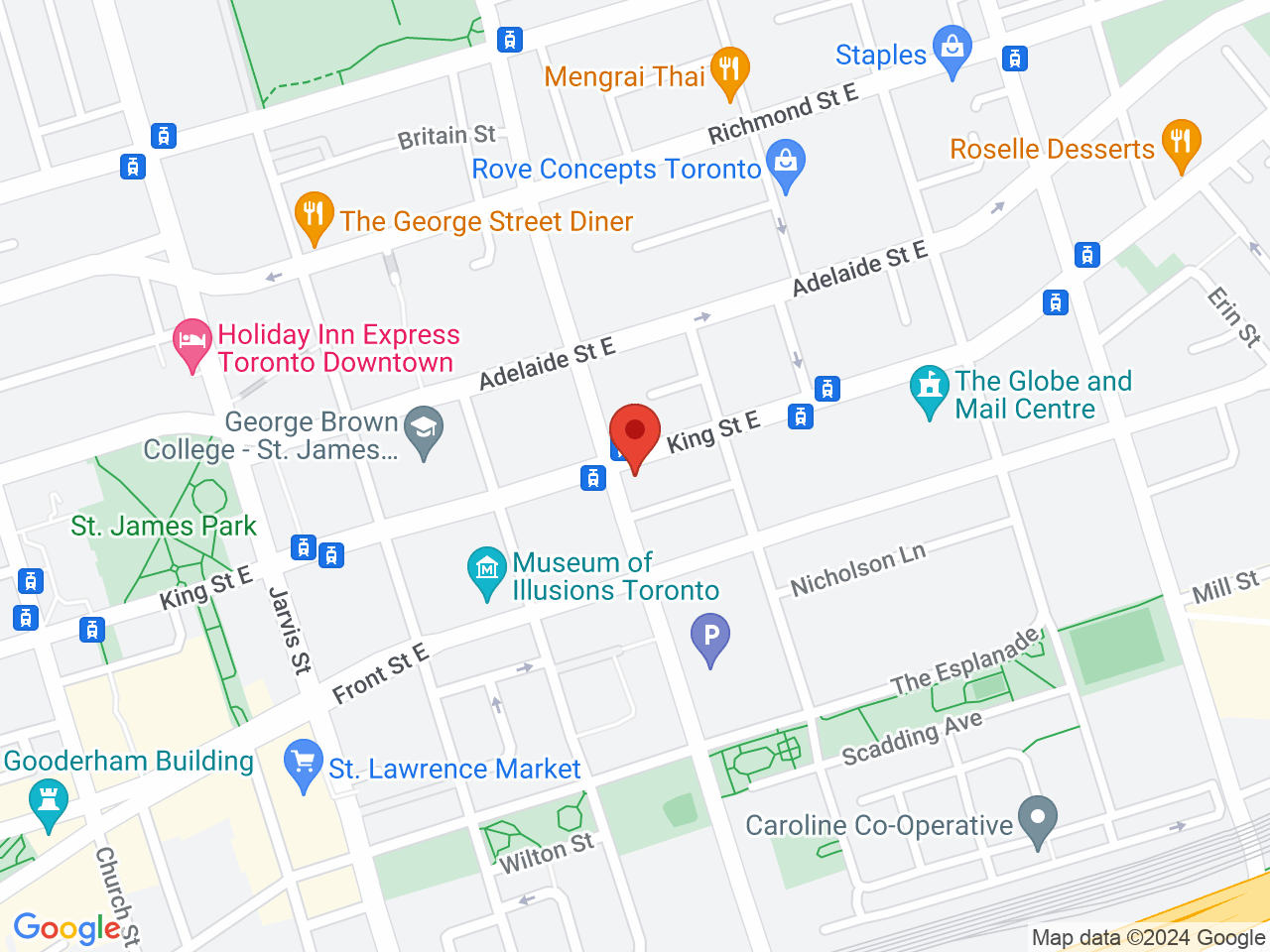 Street map for Value Buds, 251 King St E, Toronto ON