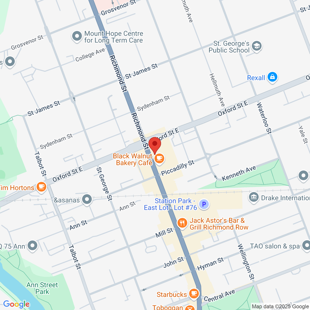 Street map for Your Highness, 743 Richmond St, London ON