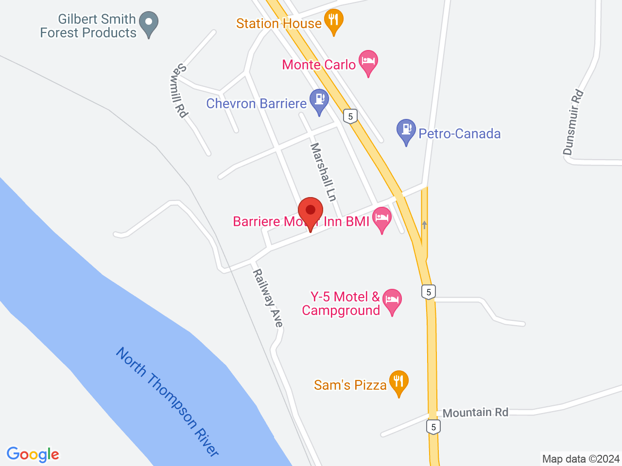 Street map for Barriere Budz Cannabis, Lilley Rd, Barriere BC