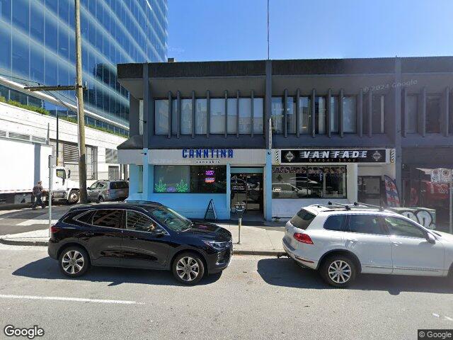 Street view for Canntina Cannabis Nelson, 725 Nelson St, Vancouver BC