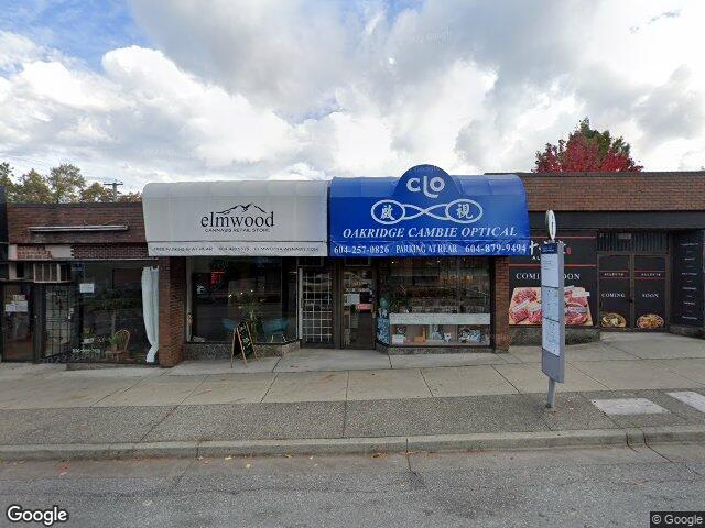 Street view for Elmwood Cannabis, 3178 Cambie St, Vancouver BC