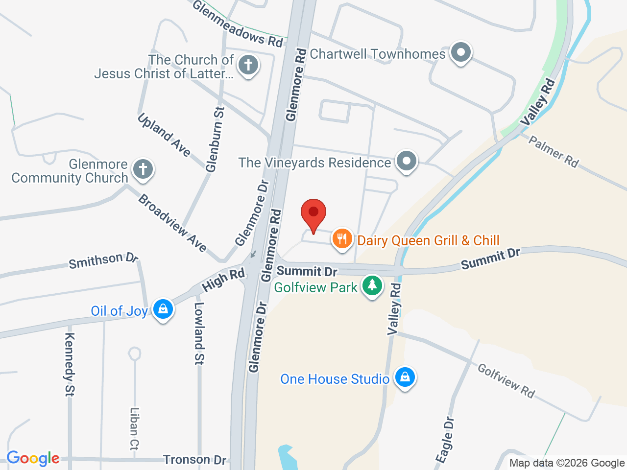 Street map for Cannasseurs Cannabis, 1928 Summit Dr, Kelowna BC