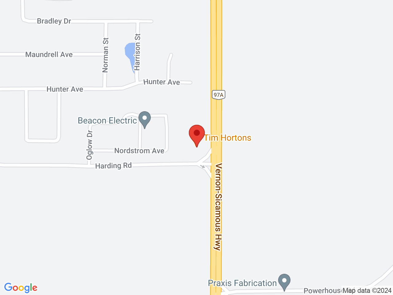 Street map for Cost Cannabis, 2101 Harding Rd #201, Armstrong BC