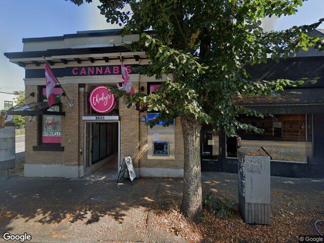 Street view for Cheeky's Cannabis Merchants, 3695 W 4th Ave, Vancouver BC