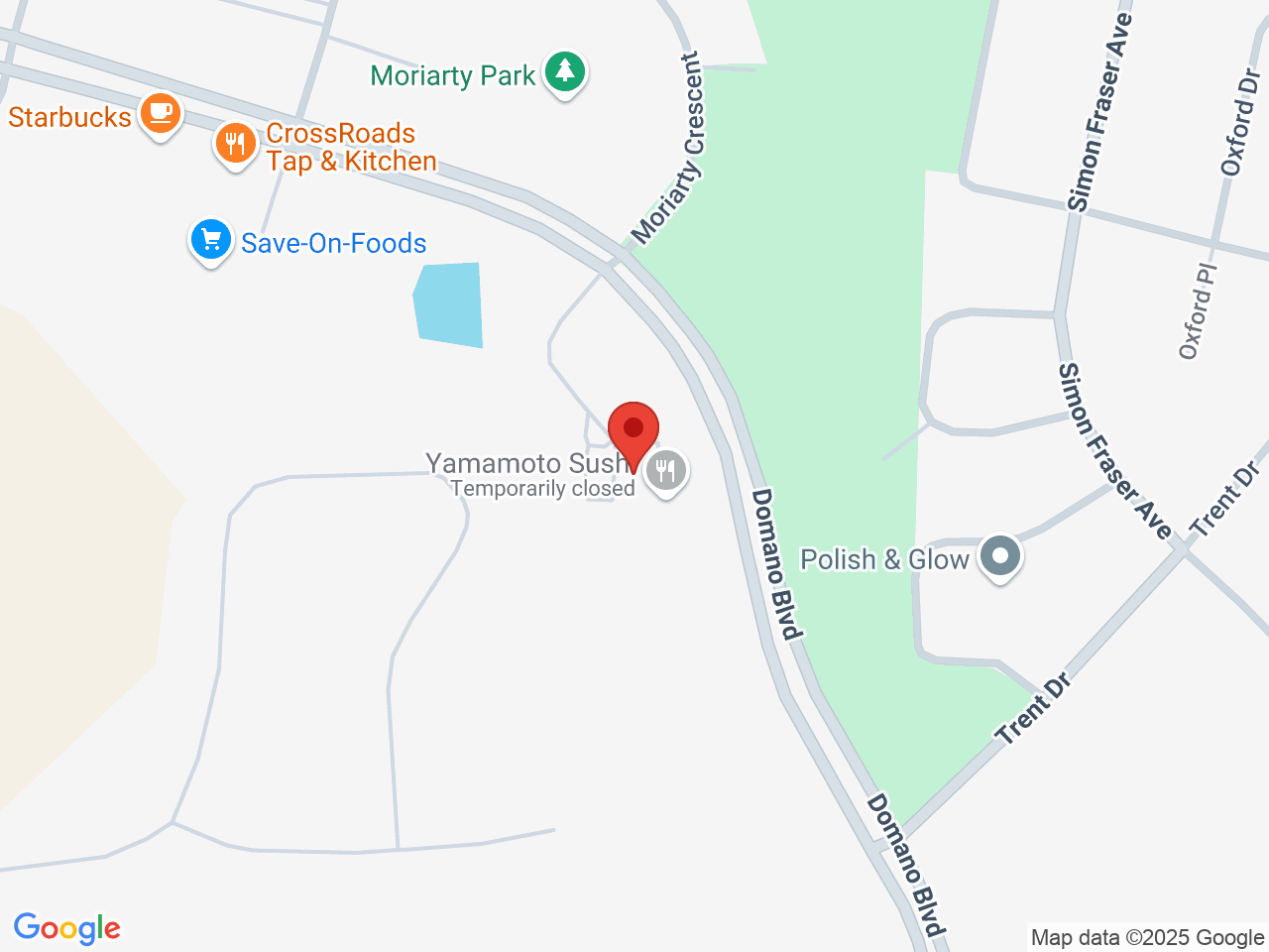 Street map for MJB Cannabis, 5777 Albert Place, Prince George BC
