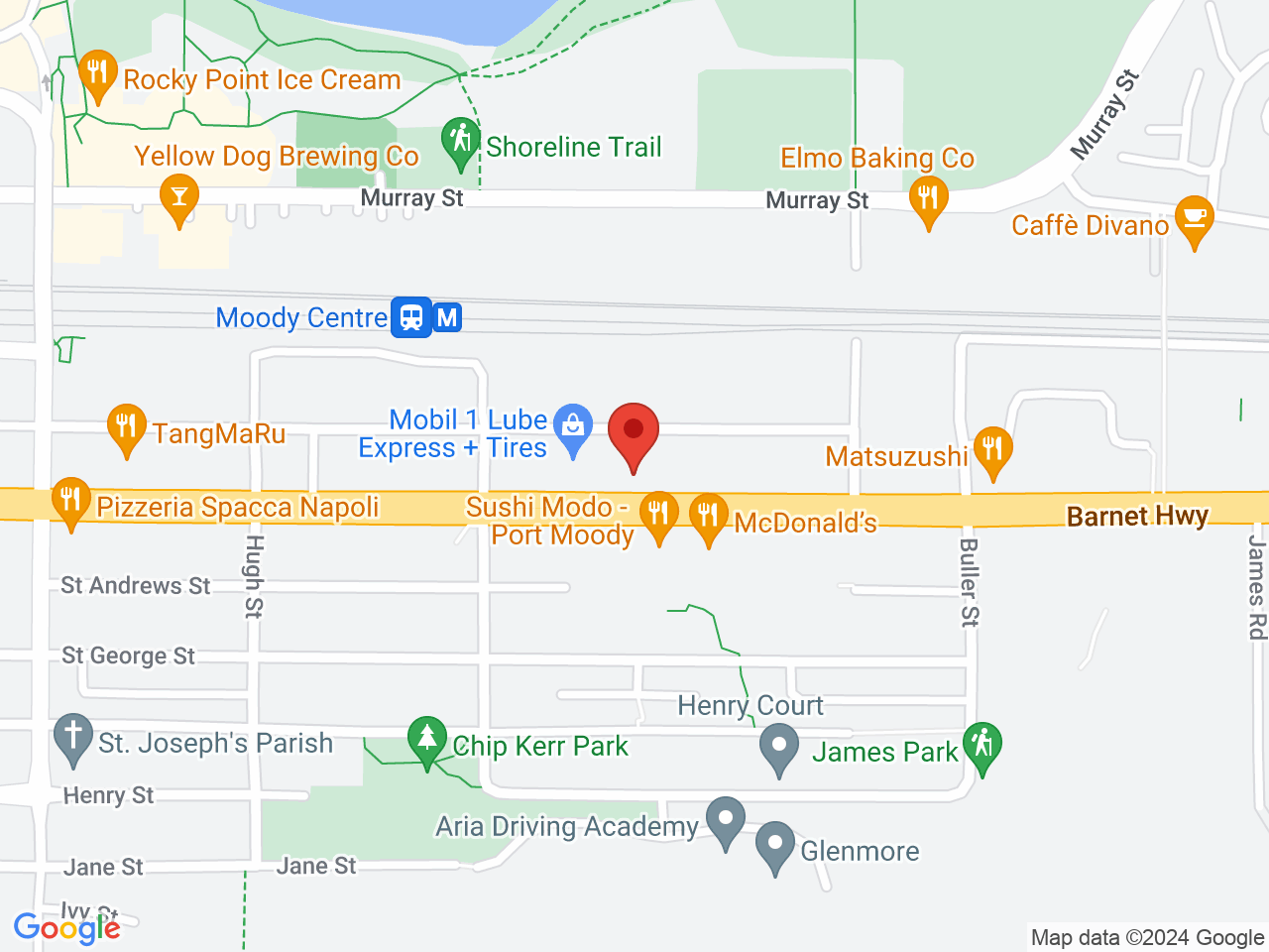 Street map for Bohemian Cannabis Co., 3034 St Johns St, Port Moody BC