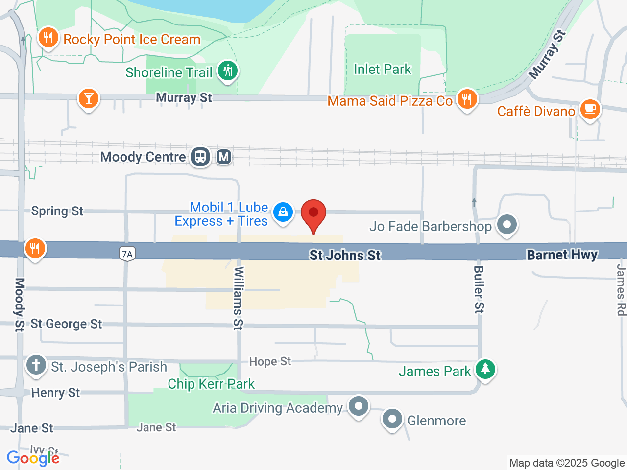 Street map for Bohemian Cannabis Co., 3034 St Johns St, Port Moody BC