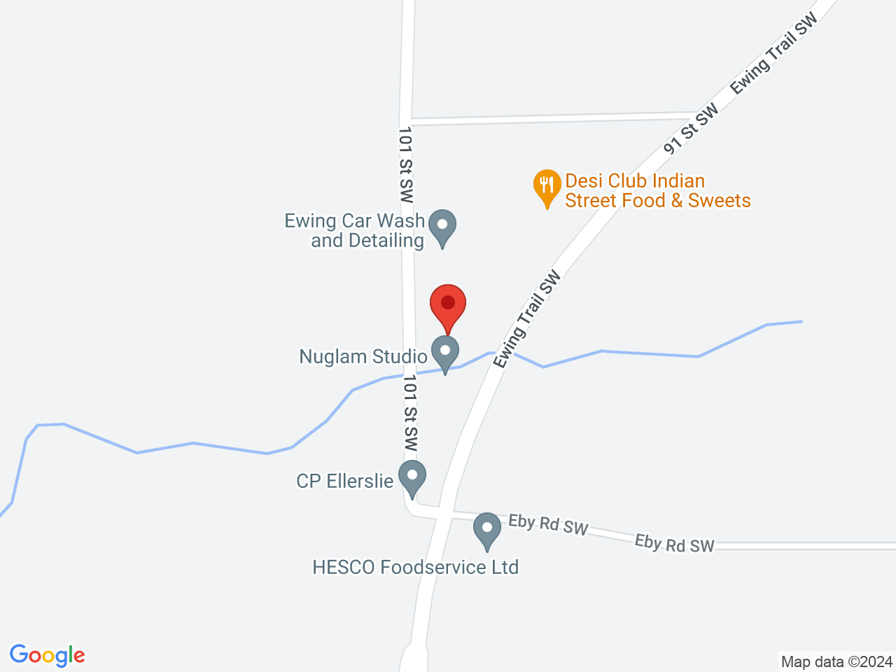 Street map for Cannabis Discounter Southport, 3516 Ewing Trail SW, Edmonton AB