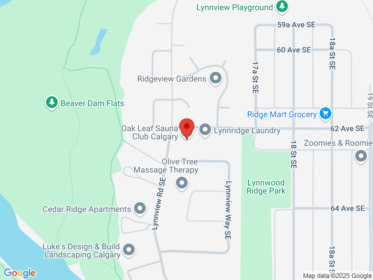 Street map for Dank Cannabis Dispensary, 1603 62 Ave SE #2, Calgary AB