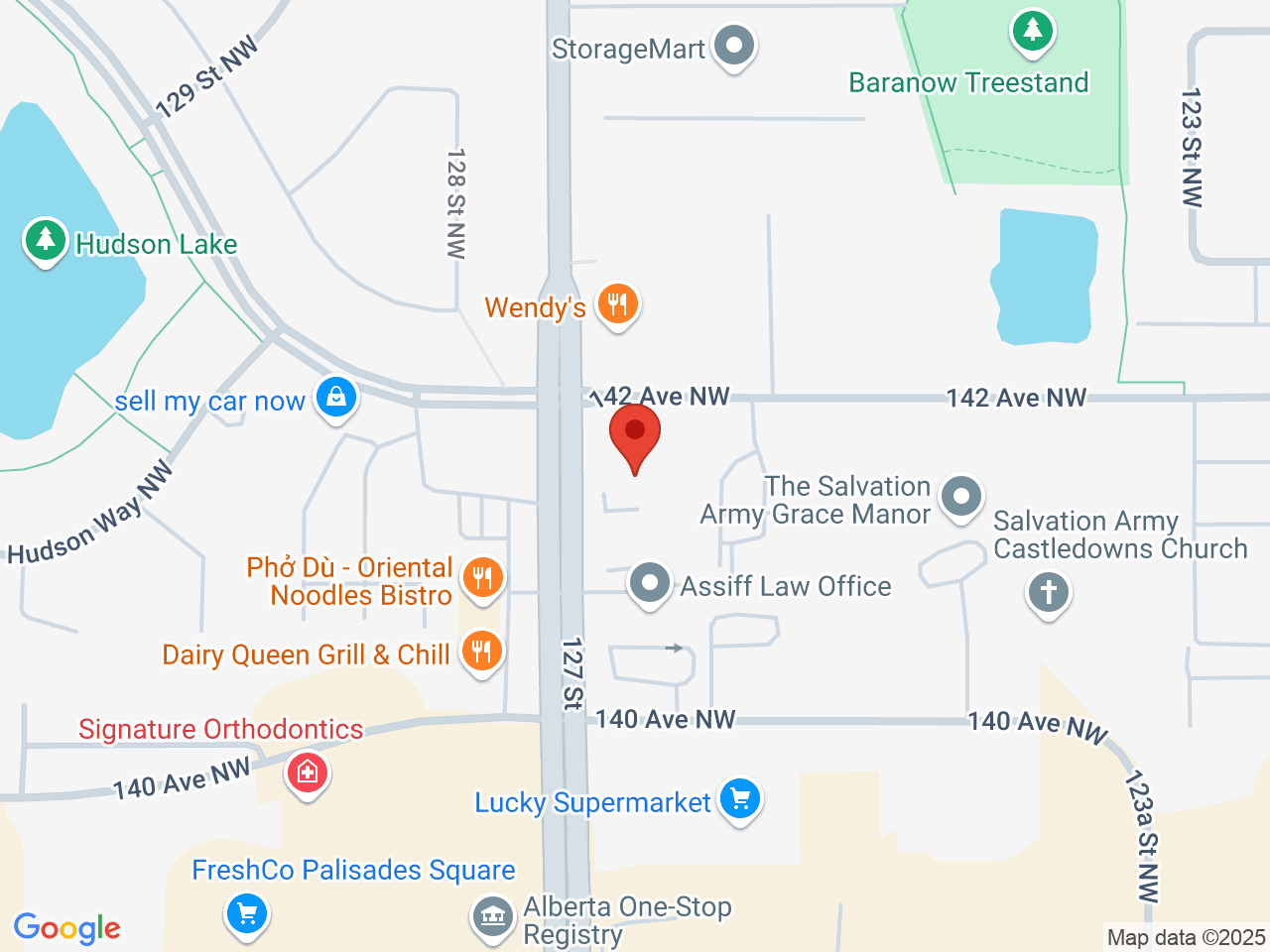 Street map for Discounted Cannabis, 14147 127 St NW, Edmonton AB