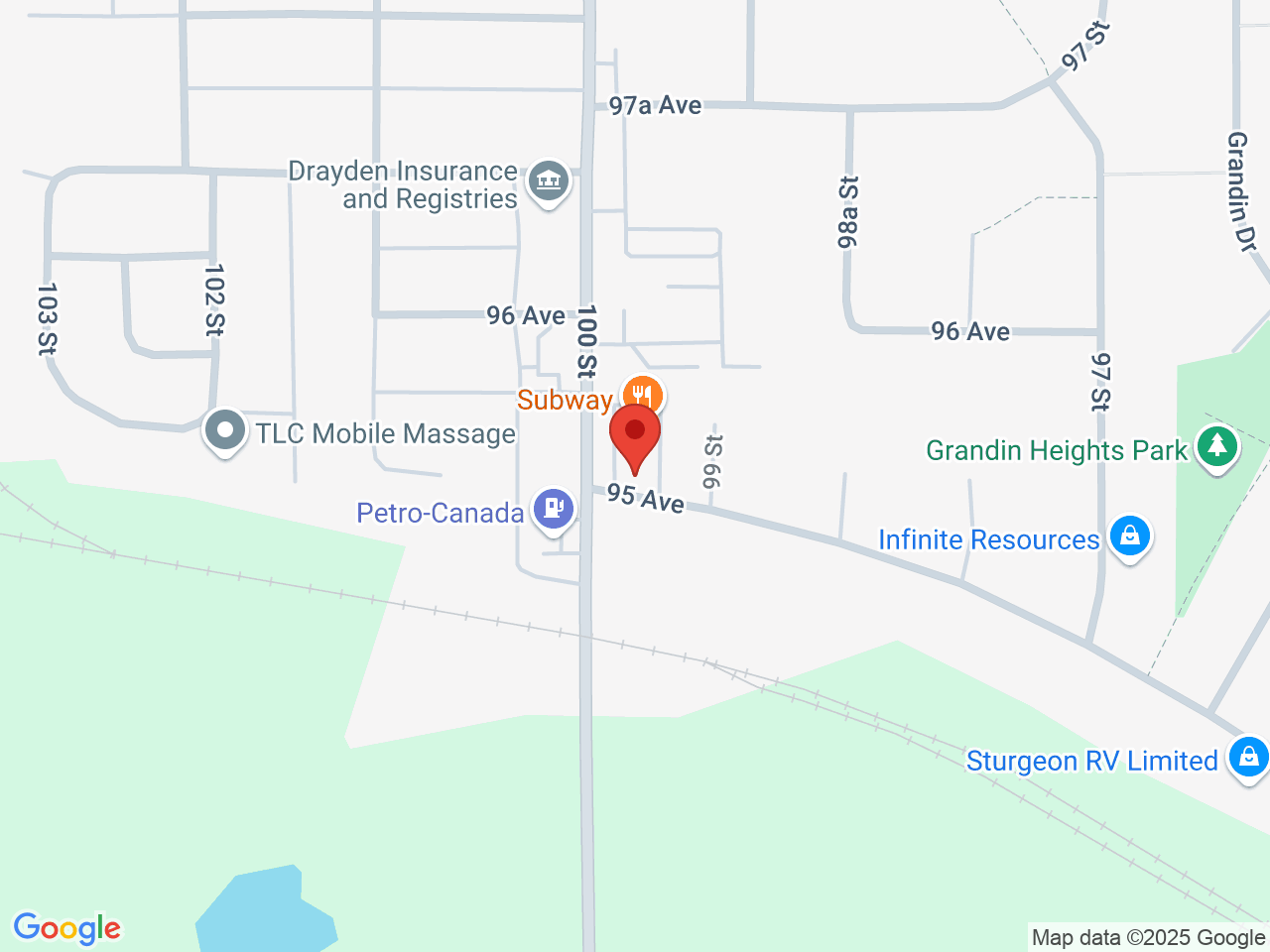 Street map for Discounted Cannabis, 9507 100 St, Morinville AB