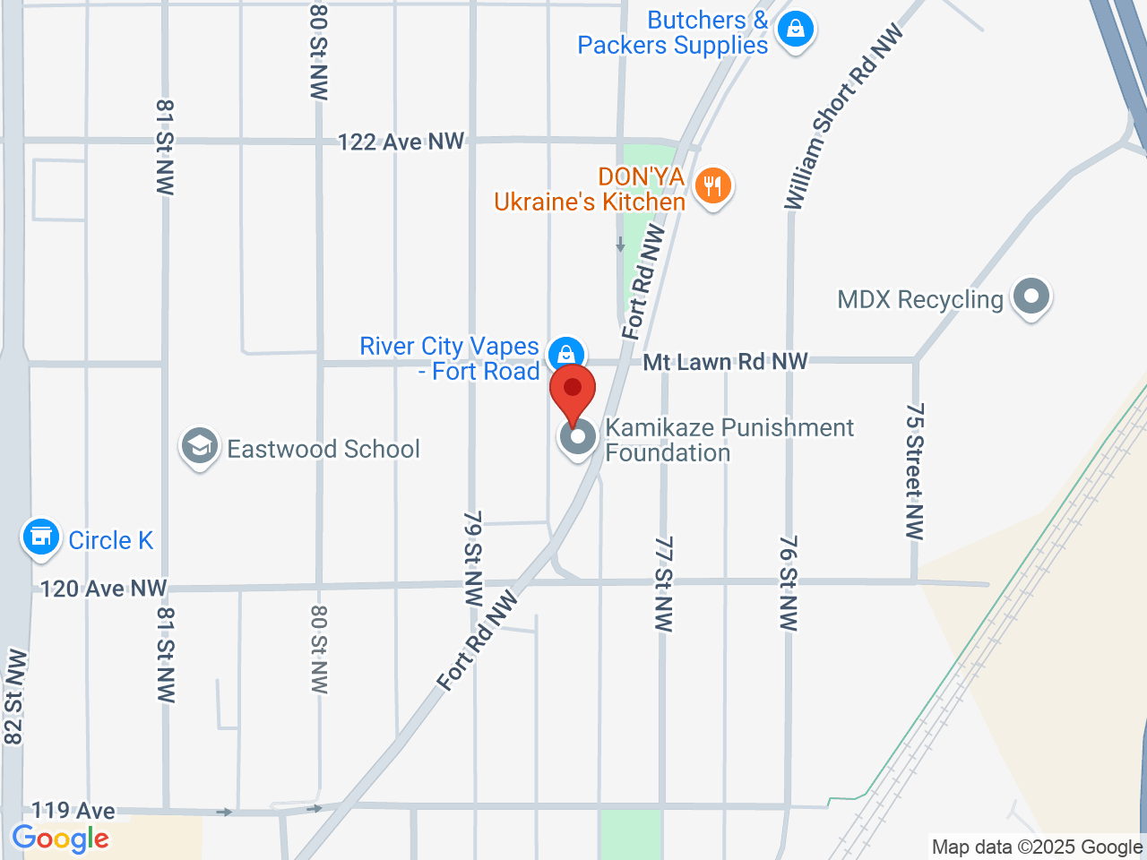 Street map for Green Leaf, 12046 Fort Rd NW, Edmonton AB