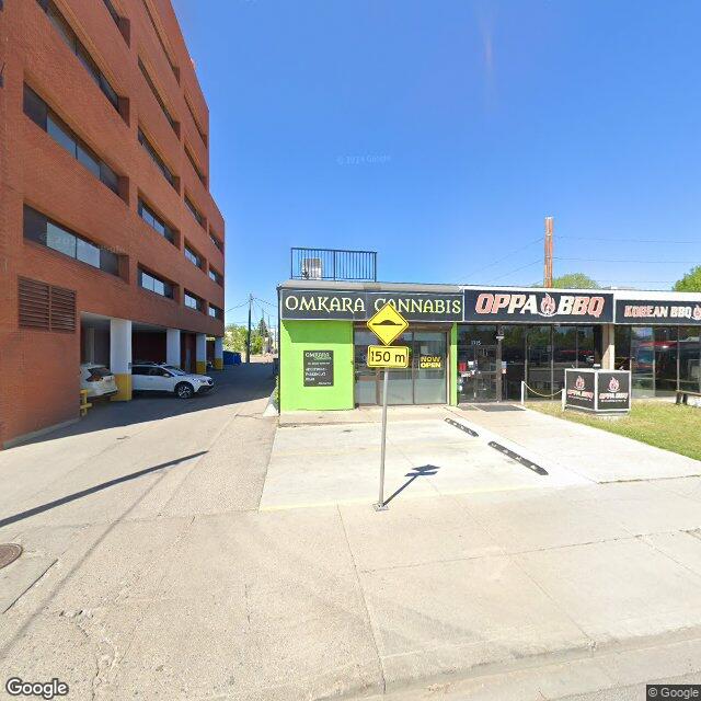 Street view for Omkara Cannabis, 1711 Centre St NW, Calgary AB