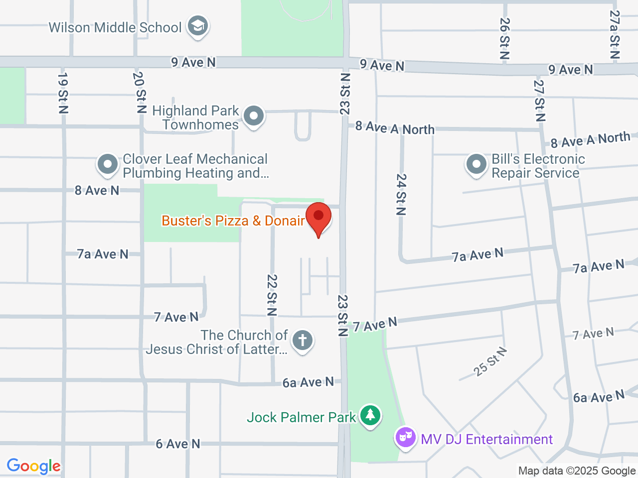 Street map for Ozone Cannabis, 732 23 Street N, Lethbridge AB