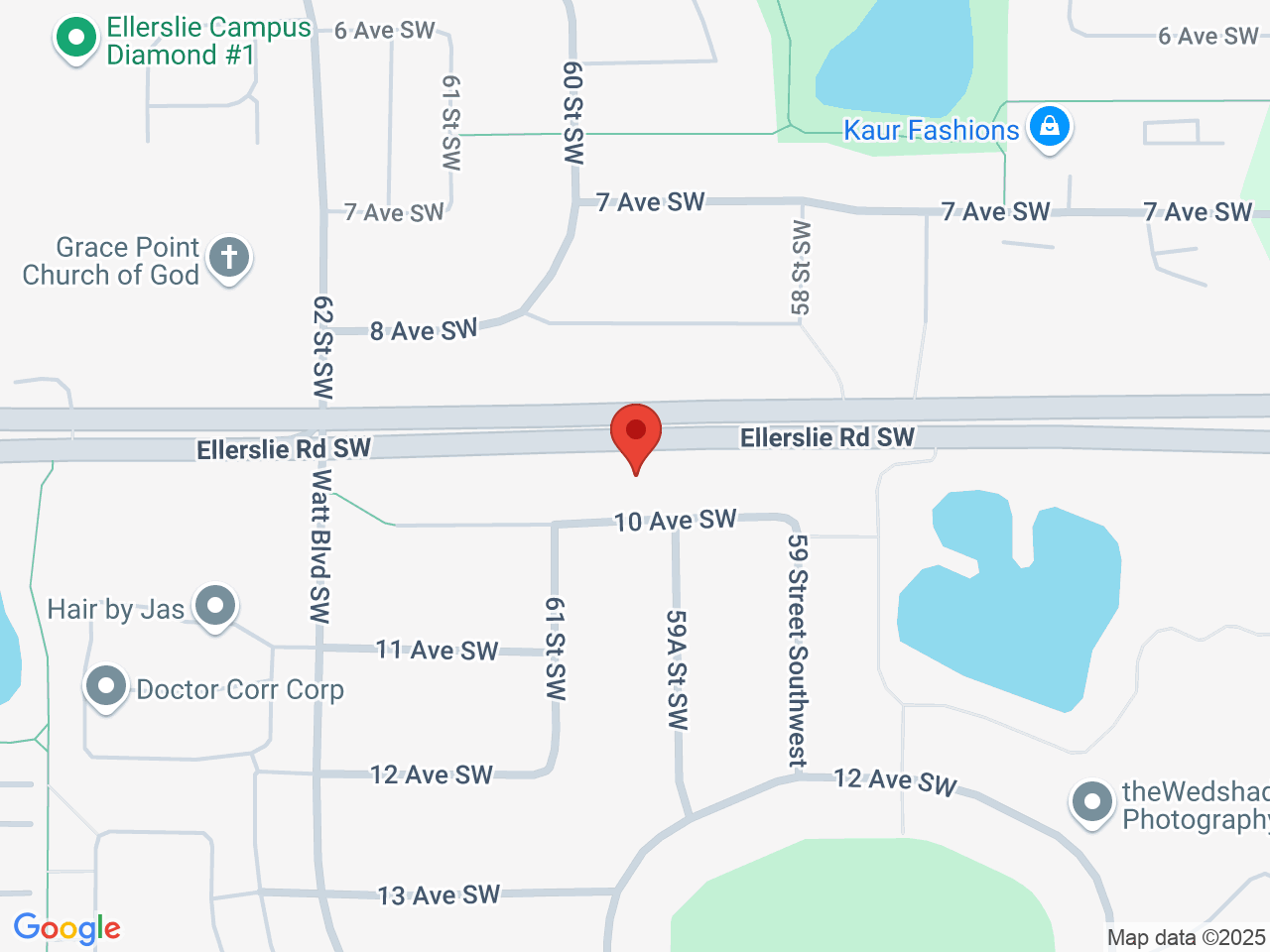 Street map for Plantlife, 5245 Ellerslie Rd SW, Edmonton AB