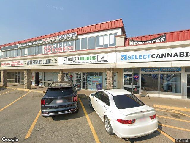 Street view for Select Cannabis, 13546 97 St NW, Edmonton AB