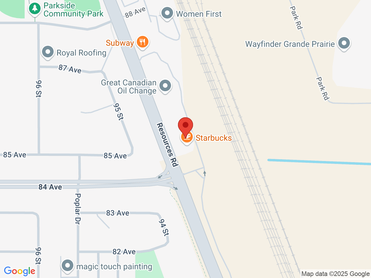 Street map for Value Buds Railtown, 8406 Resources Rd, Grande Prairie AB