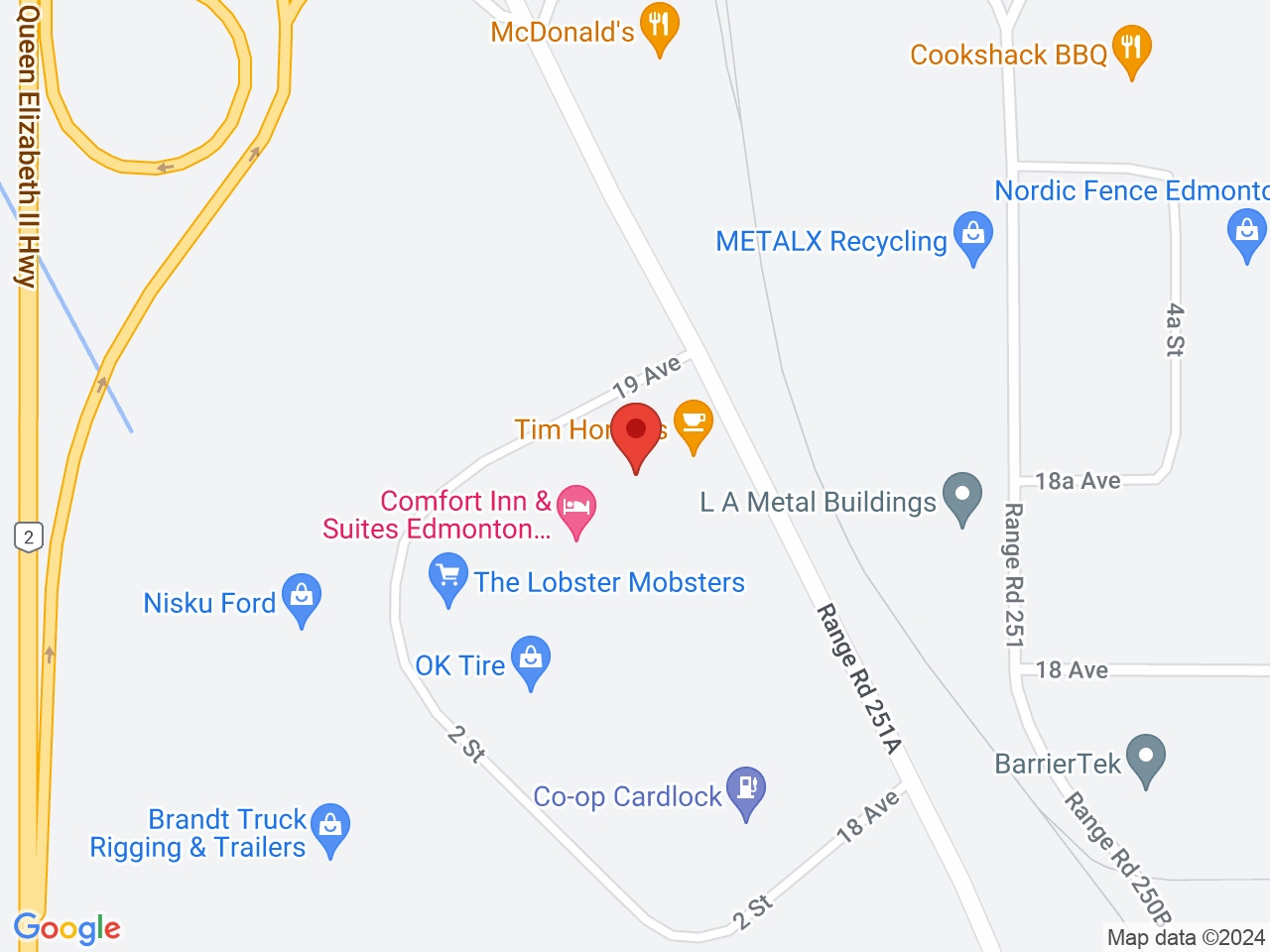 Street map for Value Buds Nisku, 5-207 19 Ave, Leduc AB
