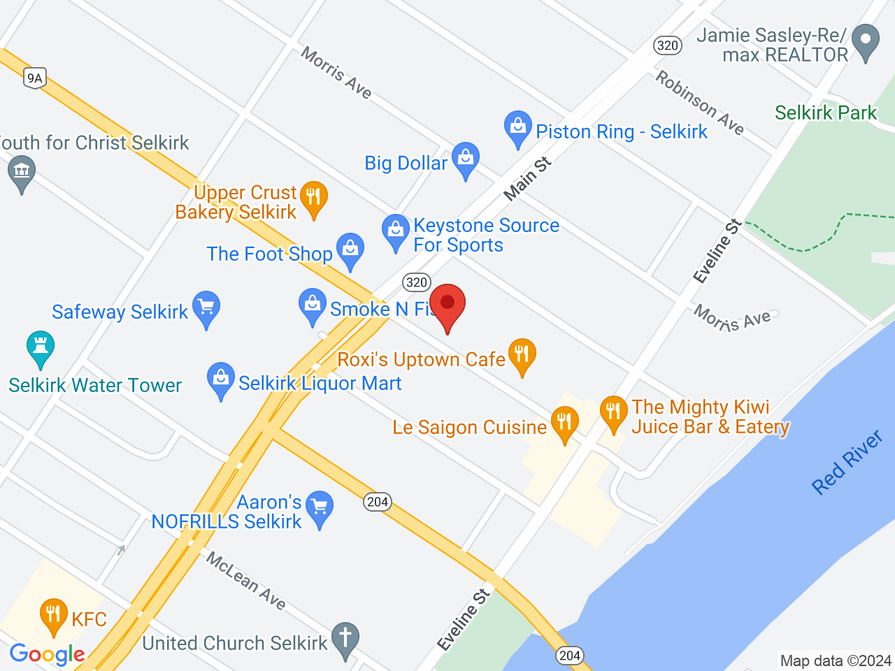 Street map for Fat Panda Vape Shop, 239 Manitoba Ave, Selkirk MB