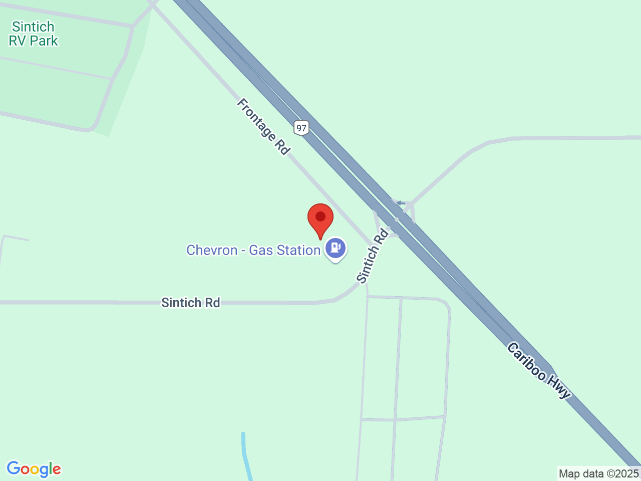 Street map for Southside Marijuana, 9912 Sintich Rd, Prince George BC