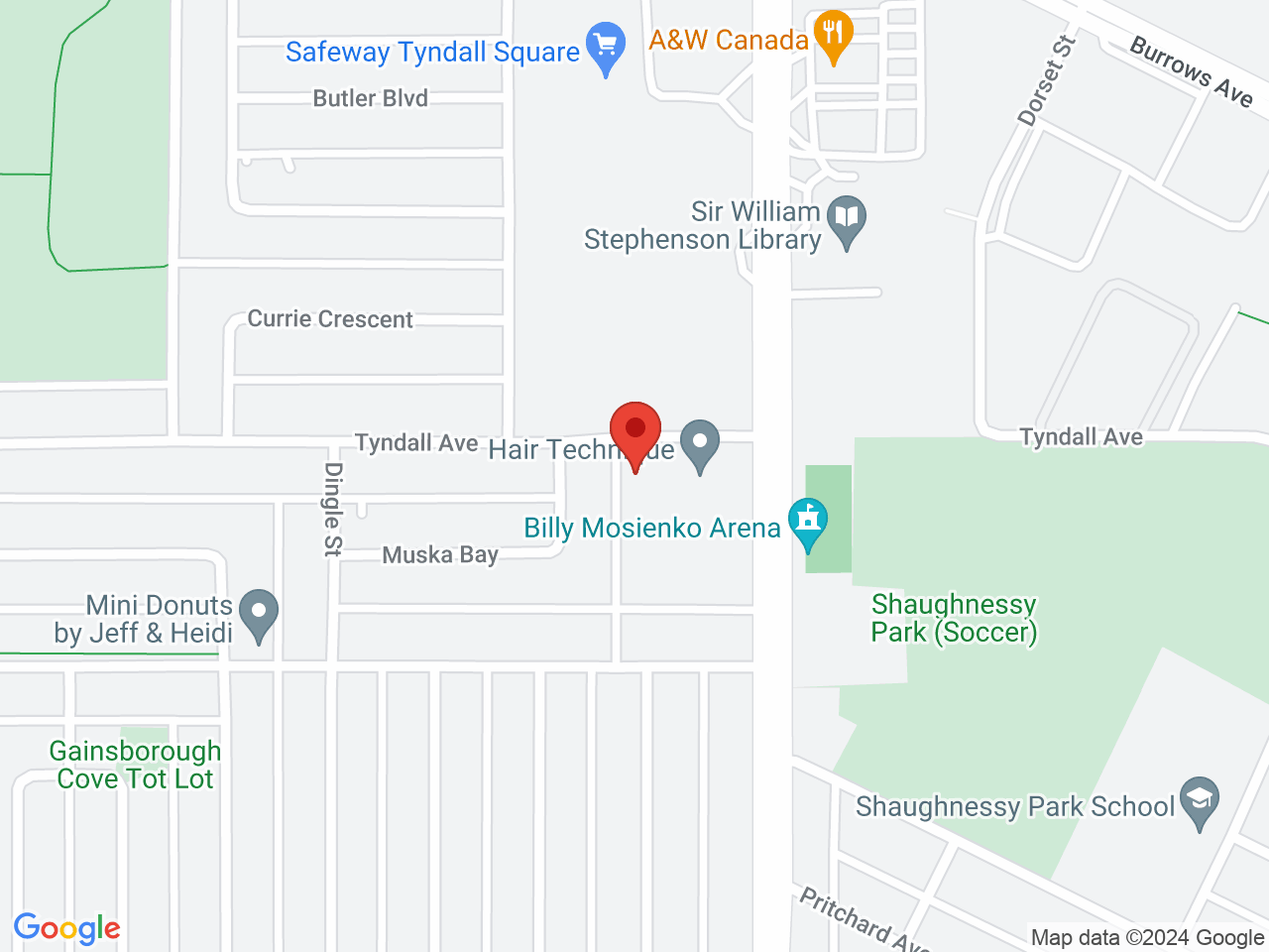Street map for Cloudy Daze, 232 Tyndall Ave, Winnipeg MB