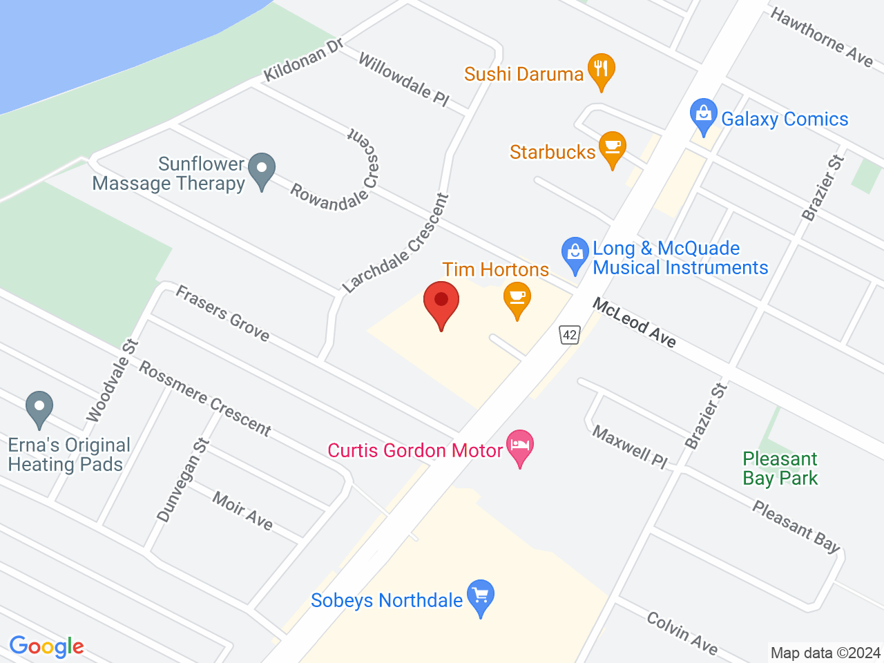Street map for Farmer Jane Cannabis Co., 1046 Henderson Hwy B, Winnipeg MB