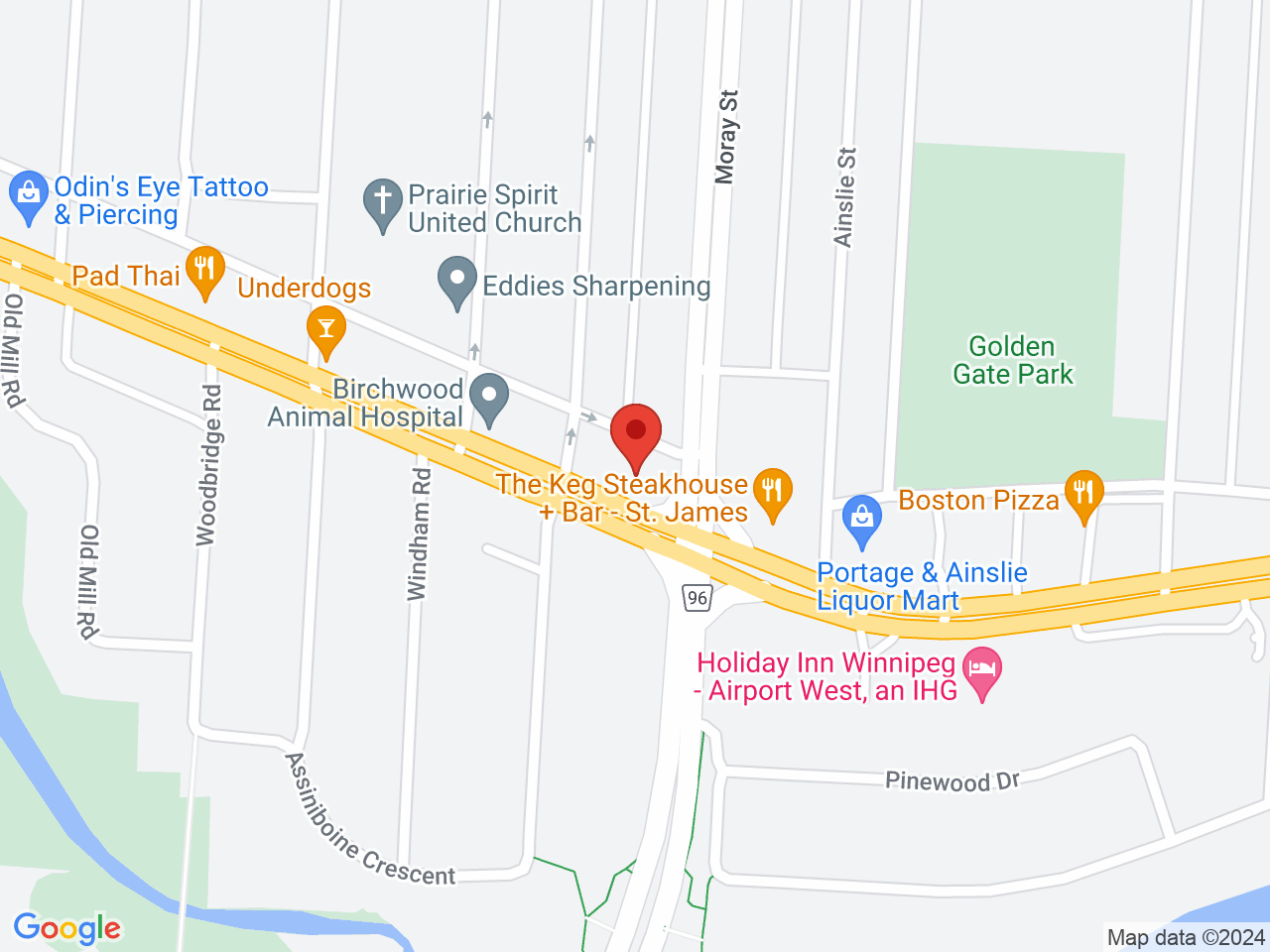 Street map for Flamingo + Cannabis Portage, 103-2565 Portage Ave, Winnipeg MB