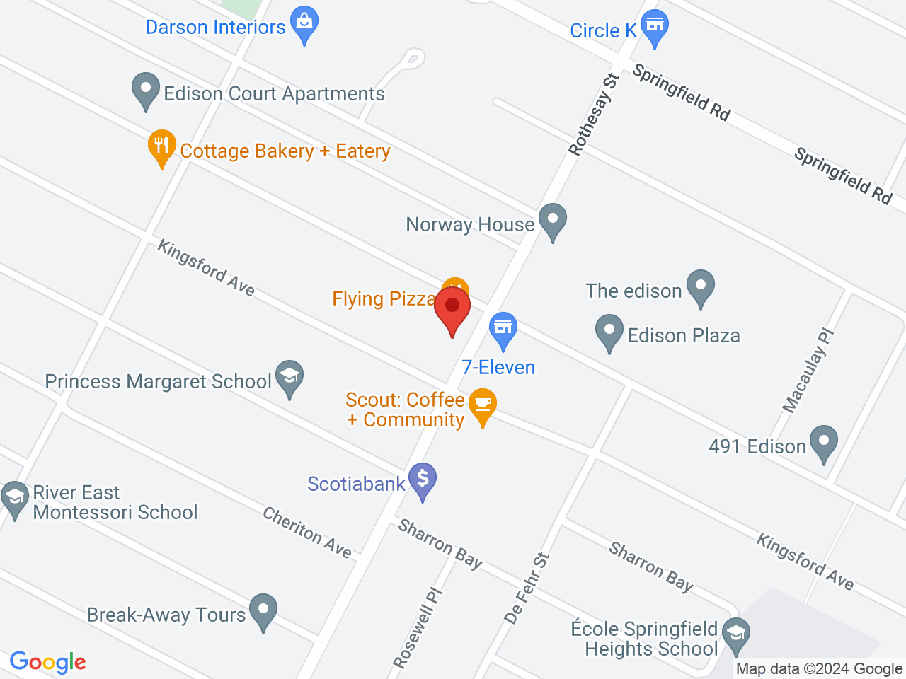 Street map for Star Buds Cannabis, 1210 Rothesay St, Winnipeg MB