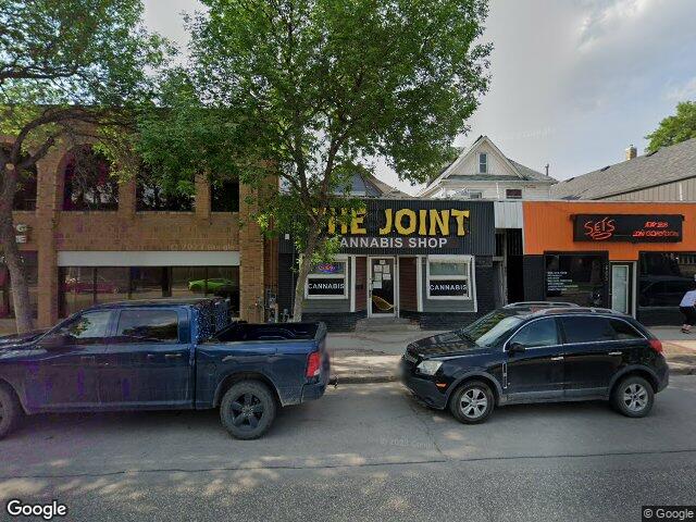 Street view for The Joint Cannabis, 607 Corydon Ave, Winnipeg MB