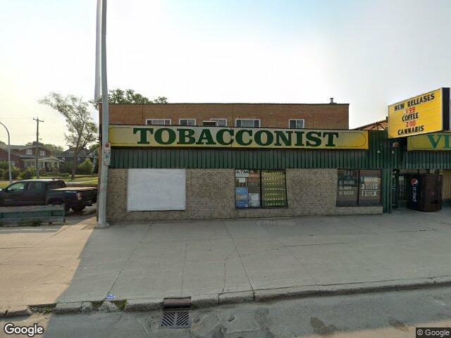 Street view for Video Cellar Tobacconist, 1319 Main St, Winnipeg MB