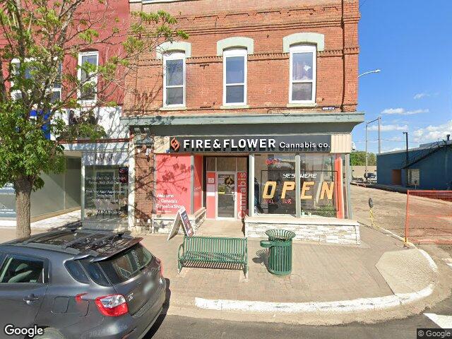 Street view for Fire & Flower Cannabis Co., 103 Main St N, Moose Jaw SK