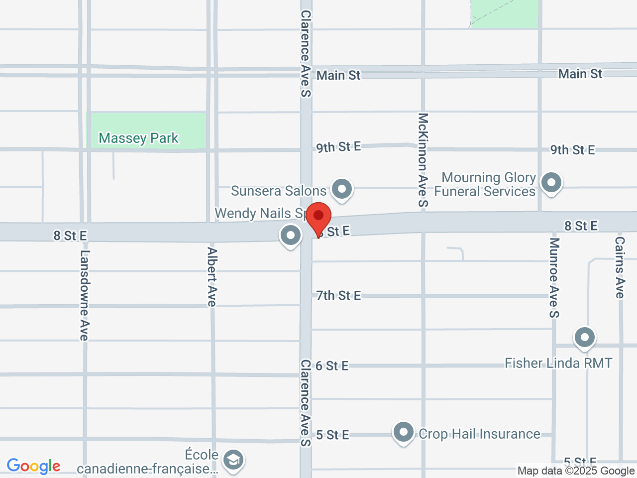 Street map for Prairie Cannabis, 1002 8th St E, Saskatoon SK