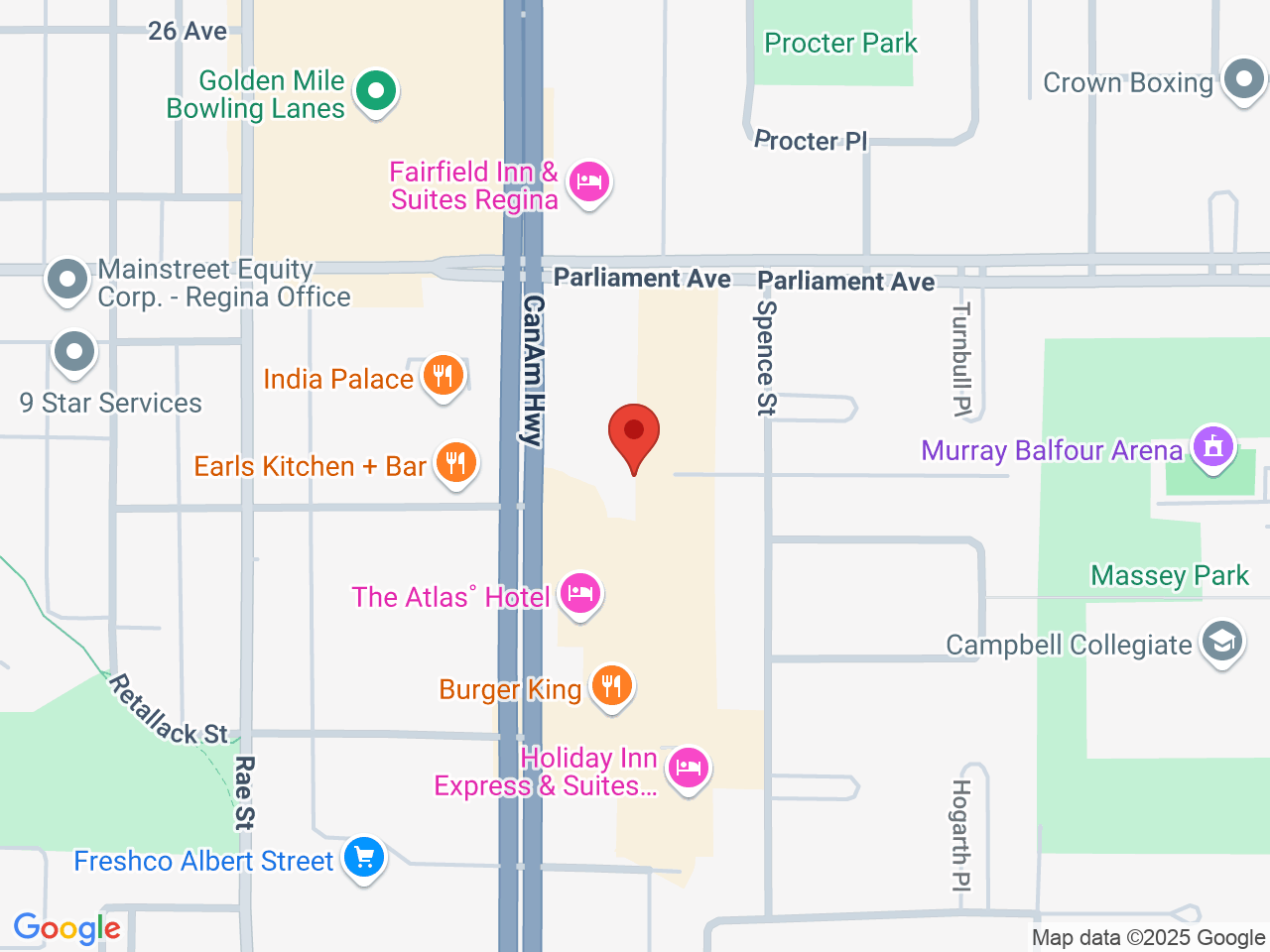 Street map for The Weed Store, 4049 Albert St, Regina SK