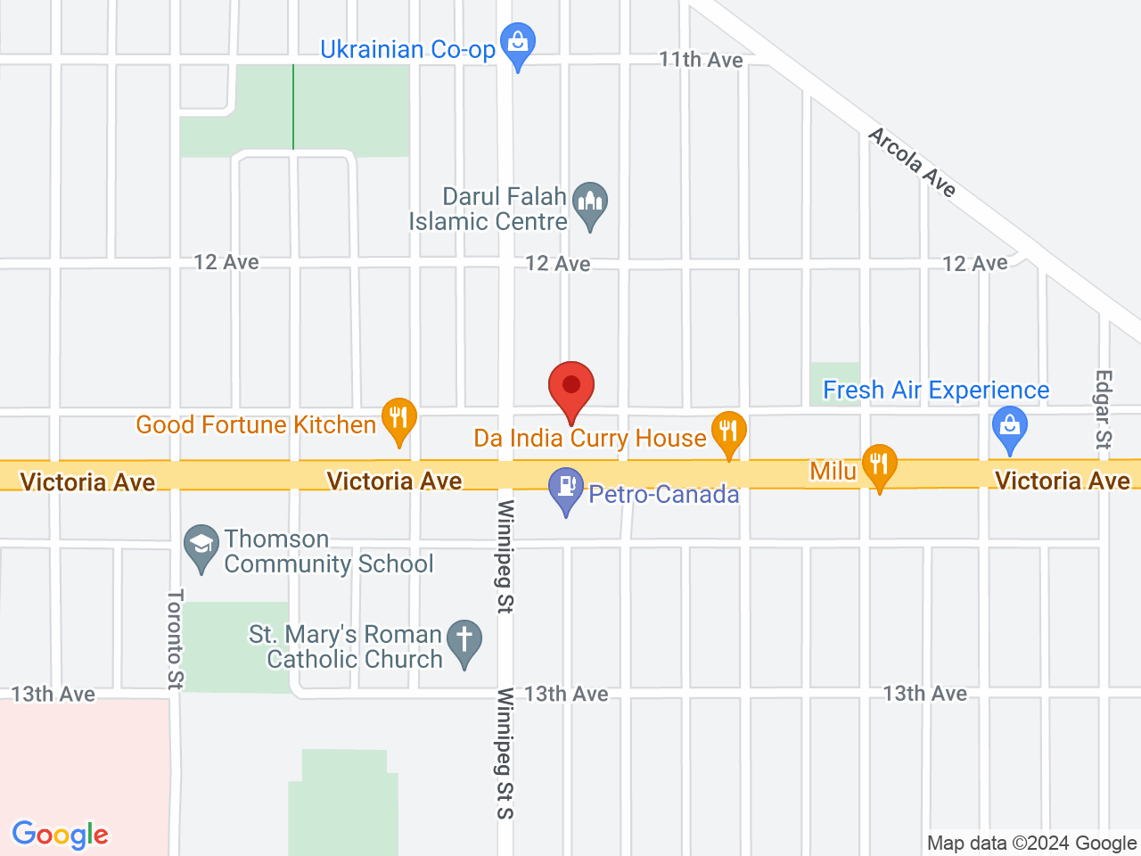 Street map for The Joint Cannabis, 926 Victoria Ave, Regina SK