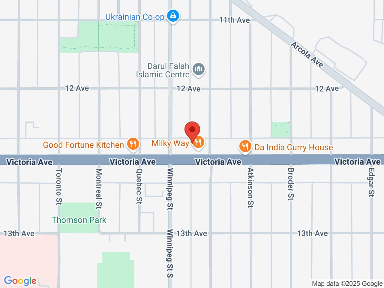 Street map for The Joint Cannabis, 926 Victoria Ave, Regina SK