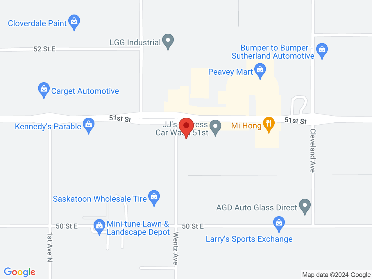 Street map for The Pot Shack, 110-801 51st St, Saskatoon SK